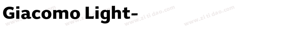 Giacomo Light字体转换